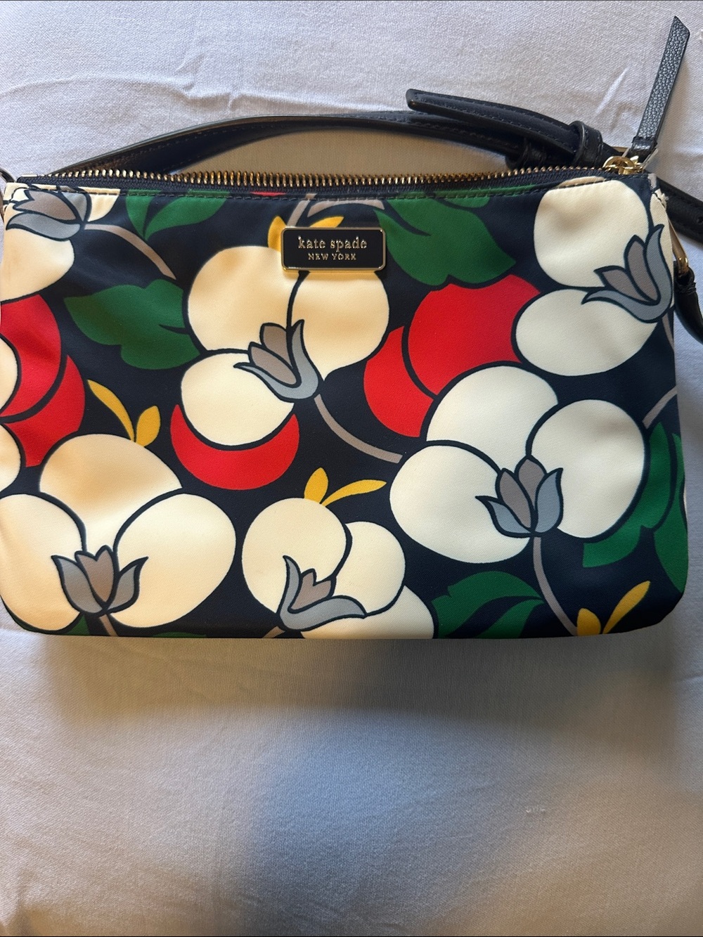 Kate Spade Navy Multi Floral Zip Crossbody